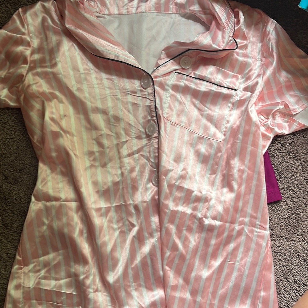Satin pajama top- never worn.